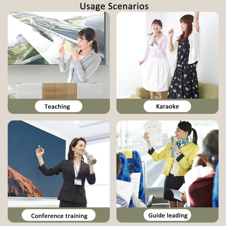 Oubai Z10 Bluetooth Wireless Microphone Voice Megaphone For Teacher