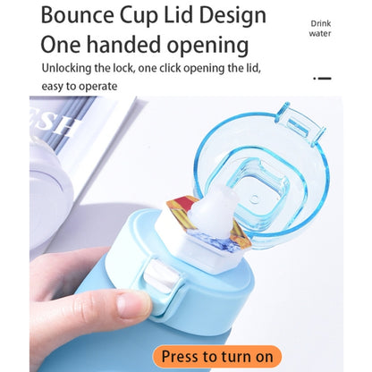 700ml Sports Water Bottle Tritan BPA Free Fruit Scent Water Cup With 8 Fragrance Rings