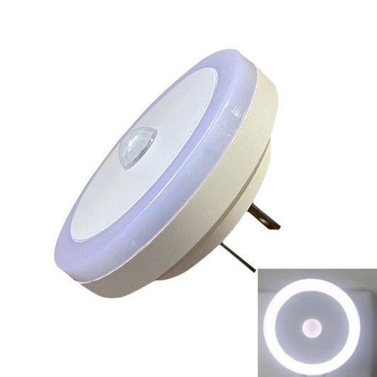 LED Human Body Sensor Light Smart Light Control Infrared Plug- in Night Lamp Floor Bedroom Lamp, US Plug, 3W