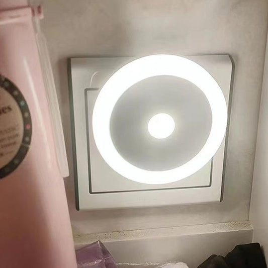 LED Human Body Sensor Light Smart Light Control Infrared Plug- in Night Lamp Floor Bedroom Lamp, US Plug, 3W