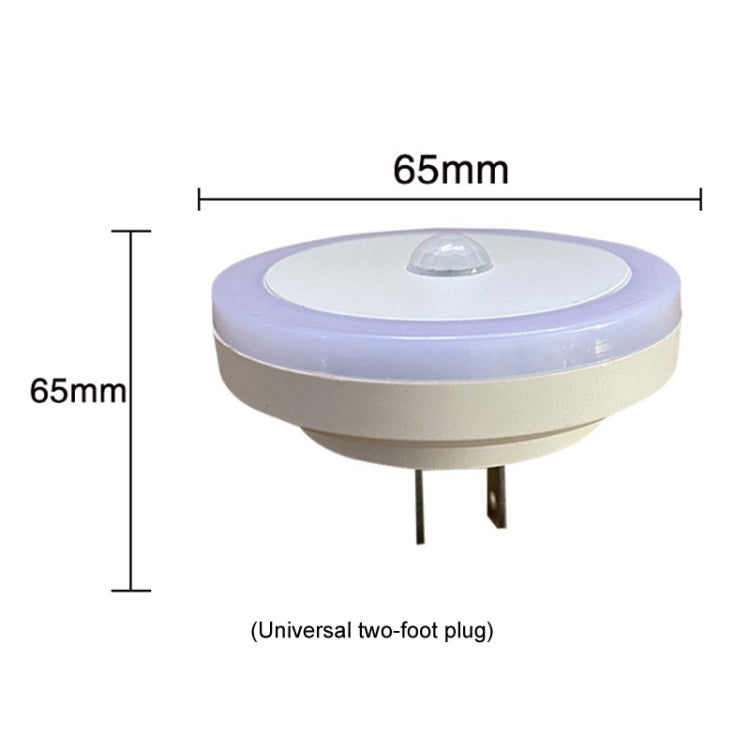 LED Human Body Sensor Light Smart Light Control Infrared Plug- in Night Lamp Floor Bedroom Lamp, US Plug, 3W