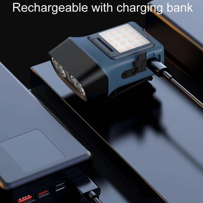 مصباح أمامي للصيد لمسافات طويلة مزود بمستشعر LED مثبت على الرأس، أسود قياسي، أزرق قياسي، أبيض قياسي، أسود قياسي مع حقيبة تخزين و8 إبزيم، أزرق قياسي مع حقيبة تخزين و8 إبزيم، أبيض قياسي مع حقيبة تخزين و8 إبزيم