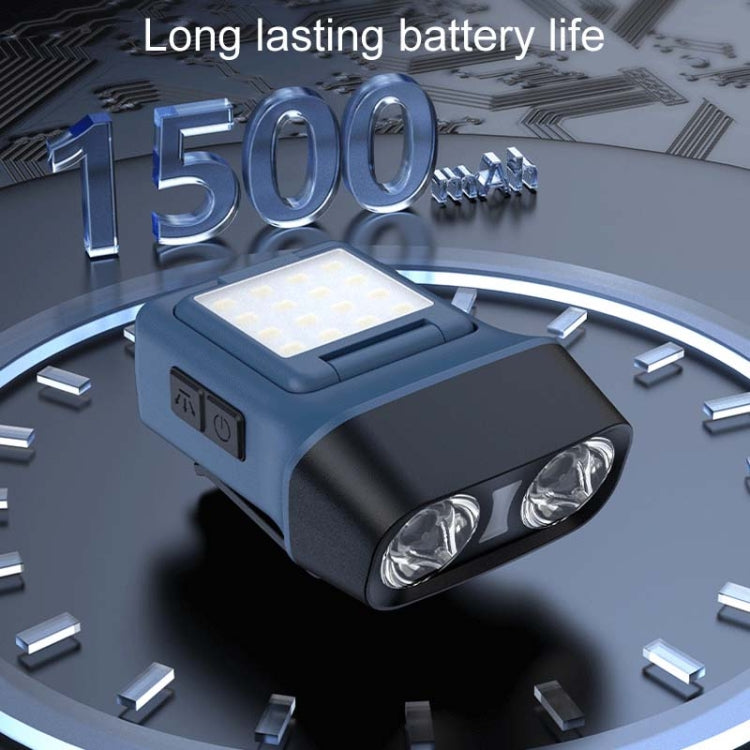 مصباح أمامي للصيد لمسافات طويلة مزود بمستشعر LED مثبت على الرأس، أسود قياسي، أزرق قياسي، أبيض قياسي، أسود قياسي مع حقيبة تخزين و8 إبزيم، أزرق قياسي مع حقيبة تخزين و8 إبزيم، أبيض قياسي مع حقيبة تخزين و8 إبزيم