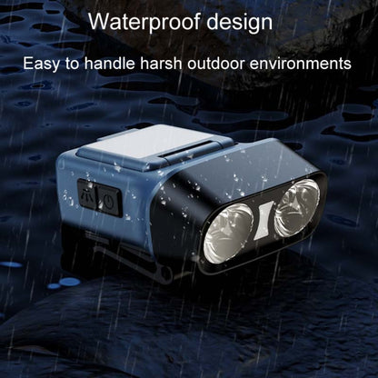 مصباح أمامي للصيد لمسافات طويلة مزود بمستشعر LED مثبت على الرأس، أسود قياسي، أزرق قياسي، أبيض قياسي، أسود قياسي مع حقيبة تخزين و8 إبزيم، أزرق قياسي مع حقيبة تخزين و8 إبزيم، أبيض قياسي مع حقيبة تخزين و8 إبزيم