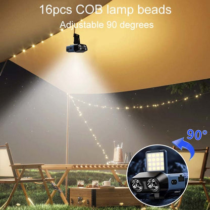 مصباح أمامي للصيد لمسافات طويلة مزود بمستشعر LED مثبت على الرأس، أسود قياسي، أزرق قياسي، أبيض قياسي، أسود قياسي مع حقيبة تخزين و8 إبزيم، أزرق قياسي مع حقيبة تخزين و8 إبزيم، أبيض قياسي مع حقيبة تخزين و8 إبزيم