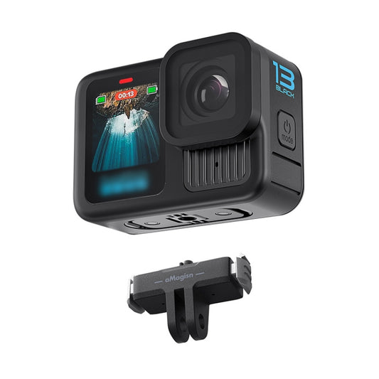 ملحقات محول بلاستيكي بقاعدة مغناطيسية سريعة الفك من aMagisn لكاميرا GoPro HERO13 Black، لكاميرا GoPro HERO13 البلاستيكية