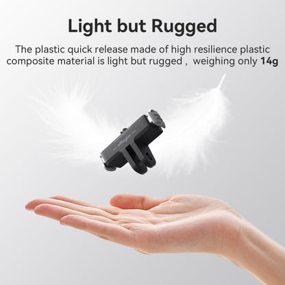 ملحقات محول بلاستيكي بقاعدة مغناطيسية سريعة الفك من aMagisn لكاميرا GoPro HERO13 Black، لكاميرا GoPro HERO13 البلاستيكية