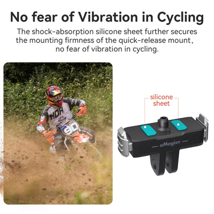 ملحقات محول بلاستيكي بقاعدة مغناطيسية سريعة الفك من aMagisn لكاميرا GoPro HERO13 Black، لكاميرا GoPro HERO13 البلاستيكية