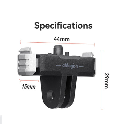 ملحقات محول بلاستيكي بقاعدة مغناطيسية سريعة الفك من aMagisn لكاميرا GoPro HERO13 Black، لكاميرا GoPro HERO13 البلاستيكية