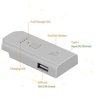 For DJI Neo Drone YX Battery Charger USB-C/Type-C Port Battery Manager, 1-Channel