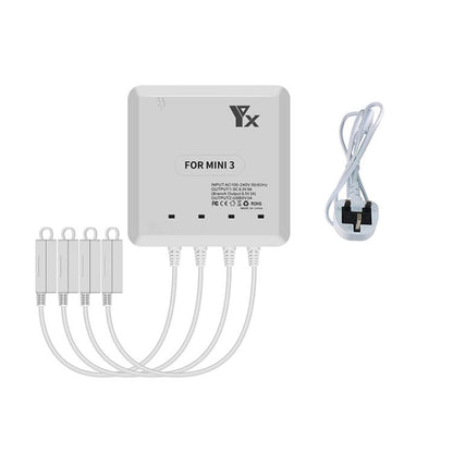 For DJI Mini 4 Pro / Mini 3 Pro / Mini 3 Drone YX 4-way Charger Battery Butler, US Plug, EU Plug, UK Plug, AU Plug