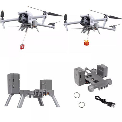 For DJI Air 3S / Air 3 Drone YX Airdrop System Rechargeable Thrower Load 500g, For DJI Air 3S / Air 3