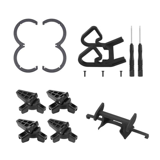 غطاء حماية من الصدمات + مصد + حامل قابل للطي + جناح خلفي لطائرة DJI Neo CQT، مجموعة 4 في 1، مجموعة 4 في 1