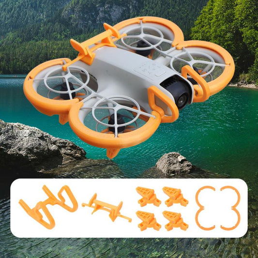 غطاء حماية من الصدمات + مصد + حامل قابل للطي + جناح خلفي لطائرة DJI Neo CQT، مجموعة 4 في 1، مجموعة 4 في 1