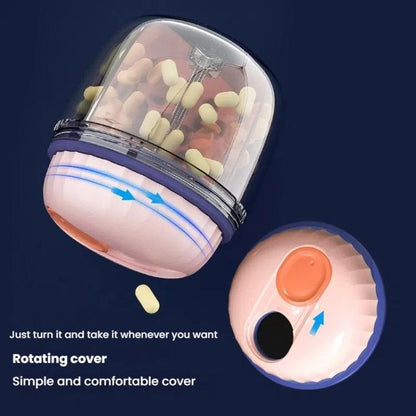 Portable Pill Box Sealed Waterproof Pill Dispenser Drugs Medicine Organizer Dispenser Box