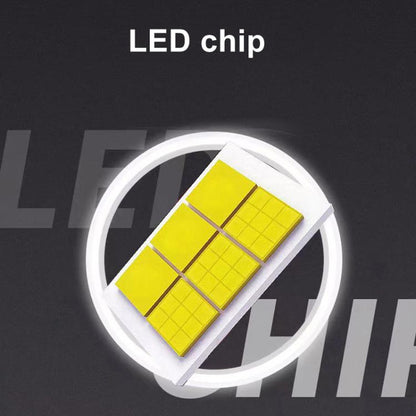 Motorcycle Electric Vehicle General Modification LED Headlight 4 Beads Double Lens Lamps