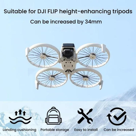 ملحقات حامل خلفي لمعدات الهبوط لطائرة DJI Flip بدون طيار، زوج واحد من معدات الهبوط