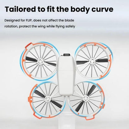 لطائرة DJI Flip بدون طيار مع حلقة مصد ثلاثية القوائم