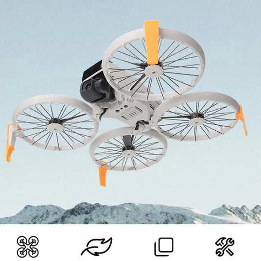 حامل معزز قابل للطي 4 في 1 للطائرة بدون طيار DJI Flip CQT، مقاوم للخدش والتآكل، دعامة واقية للهبوط