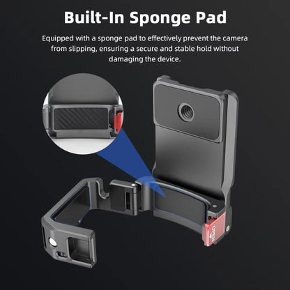 لـ DJI OSMO Pocket 3 BRDRC PO3005 حامل مشبك خلفي متعدد الوظائف بقاعدة مغناطيسية قابلة للتوسيع مع إطار ملحق، قاعدة مغناطيسية