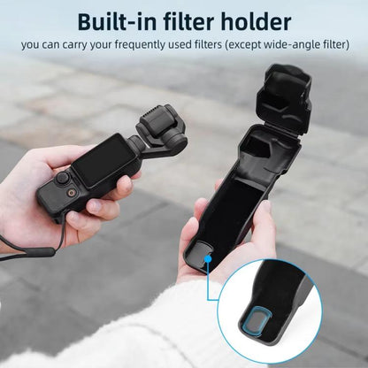 غطاء عدسة BRDRC وحافظة كاميرا وواقي شاشة لملحقات DJI OSMO Pocket 3