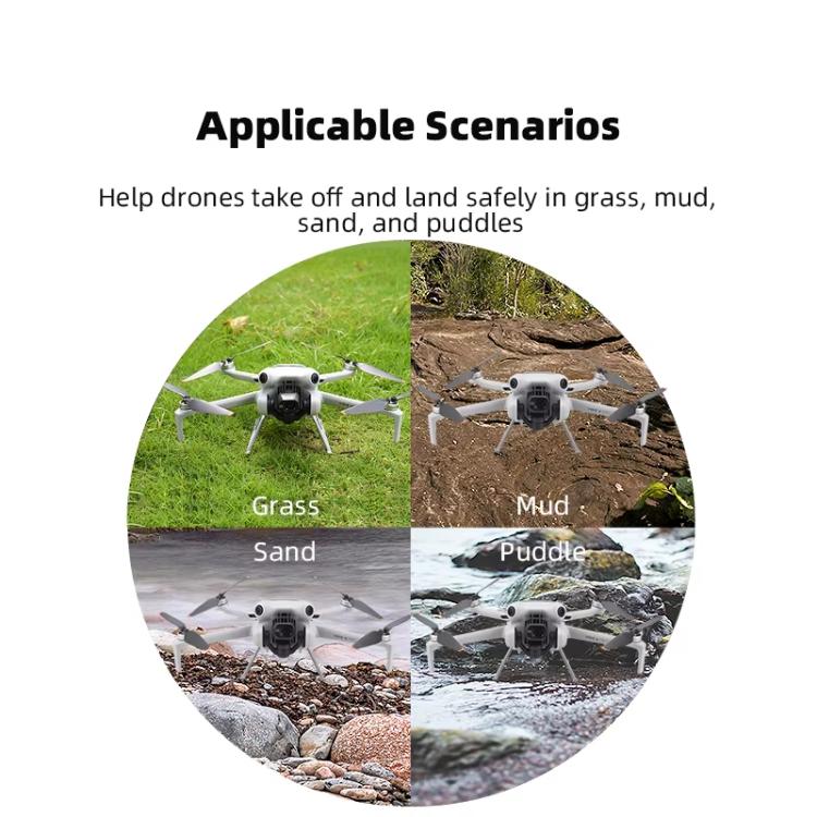 حامل تثبيت قابل للطي لمعدات الهبوط الداعمة لطائرة DJI Mini 4 Pro BRDRC