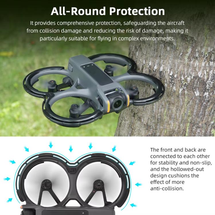 لـ DJI Avata 2 BRDRC واقي مجداف متكامل حلقة مصد من قطعة واحدة