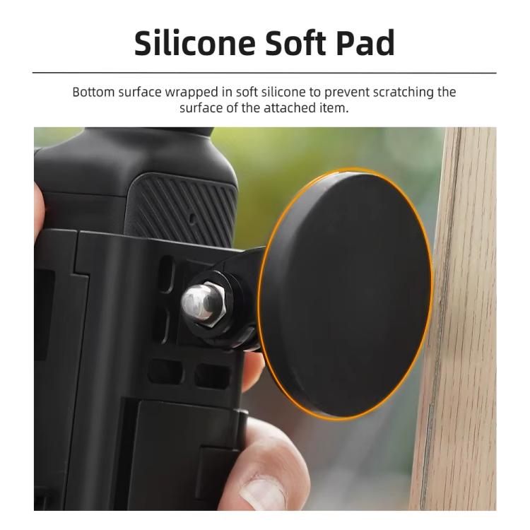 لـ DJI Osmo Pocket 3 Flymile حامل مغناطيسي بقاعدة ثابتة ومشبك خلفي ومحول إطار ملحقات، 4 قطع/مجموعة، 6 قطع/مجموعة