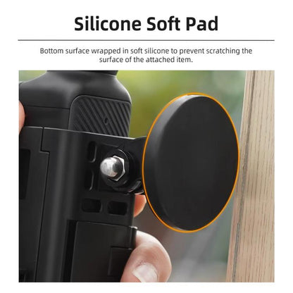 لـ DJI Osmo Pocket 3 Flymile حامل مغناطيسي بقاعدة ثابتة ومشبك خلفي ومحول إطار ملحقات، 4 قطع/مجموعة، 6 قطع/مجموعة