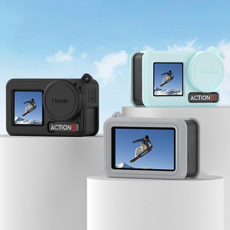 غطاء سيليكون لعدسات الكاميرا الرياضية لكاميرا DJI Osmo Action 3 / 4 / 5 Pro Flymile
