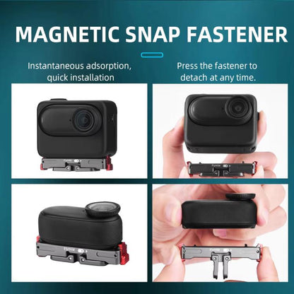لكاميرا Insta360 GO 3 / 3S Flymile حامل تثبيت سريع معدني مغناطيسي لكاميرا رياضية، لكاميرا Insta360 GO 3 / 3S