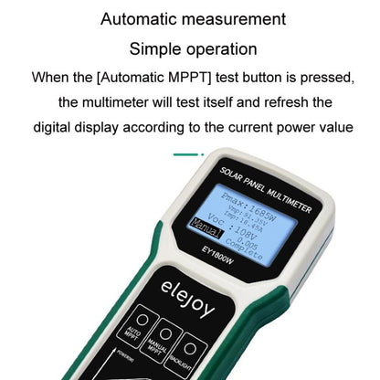 Elejoy 1800W MPPT Solar Photovoltaic Panel Multimeter