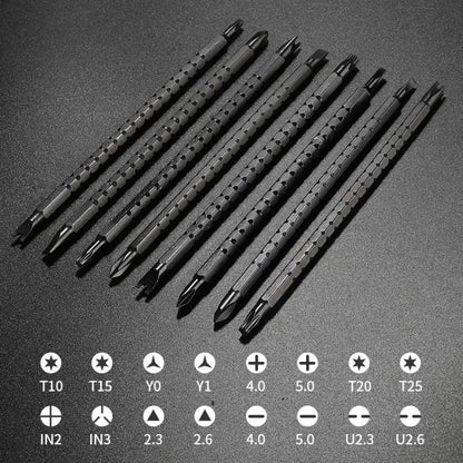Multifunctional Combination Retractable Dual-purpose Screwdriver Set Iso-U Phillips Screwdriver Repair Tools, 18 In 1