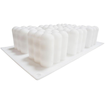 6-Cavity 3D Magic Cube Silicone Mousse Cake Mold Fondant Candle Mold, 6-Cavity 3D Magic Cube