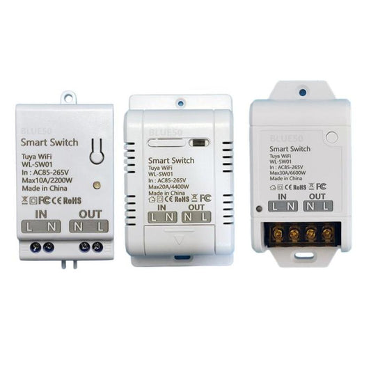 Tuya WiFi Smart Switch Supports Amazon ALEXA/Google HOME Voice Control, 10A, 20A, 30A