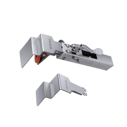 RUITOOL Stainless Steel Push Quick Drawer Clamp Adjustable Telescopic Woodworking Fixture Clamps, Small Bow Clip, Small Bow Clip + 1pc Big Bow Clip Plate