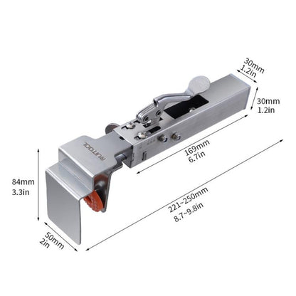 RUITOOL Stainless Steel Push Quick Drawer Clamp Adjustable Telescopic Woodworking Fixture Clamps, Small Bow Clip, Small Bow Clip + 1pc Big Bow Clip Plate