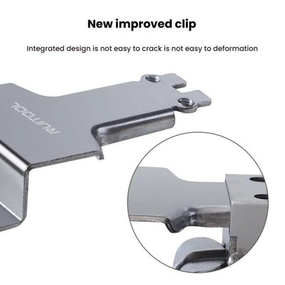 RUITOOL Stainless Steel Push Quick Drawer Clamp Adjustable Telescopic Woodworking Fixture Clamps, Small Bow Clip, Small Bow Clip + 1pc Big Bow Clip Plate
