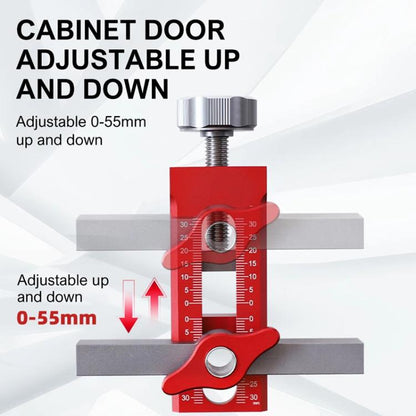 RUITOOL Cabinet Door Installation Locator Aids Adjustable Rebounder Punched Mounting Jig Leveling Device, With 10mm Drill + Brass Limit Ring, With 10mm Drill, With 6/8/10mm Drill Brass Limit Ring + 6/8mm Drill Sleeve, Without Drill