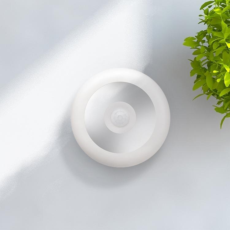 LED Motion Sensor Light With Hidden Hook Adhesive Pads and Magnet, Warm Light, White Light