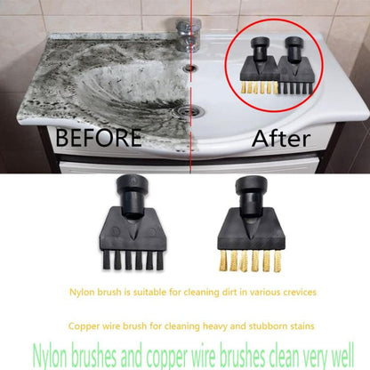 For Karcher SG-42 / SG-44 / SC1-SC5 Steamer Cleaning Small Flat Brush Accessories, Copper, Nylon