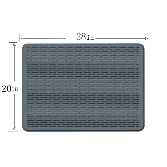 Large Silicone Stovetop Protective Mat Kitchen Countertop Dish Drainage Stain Prevention Pad