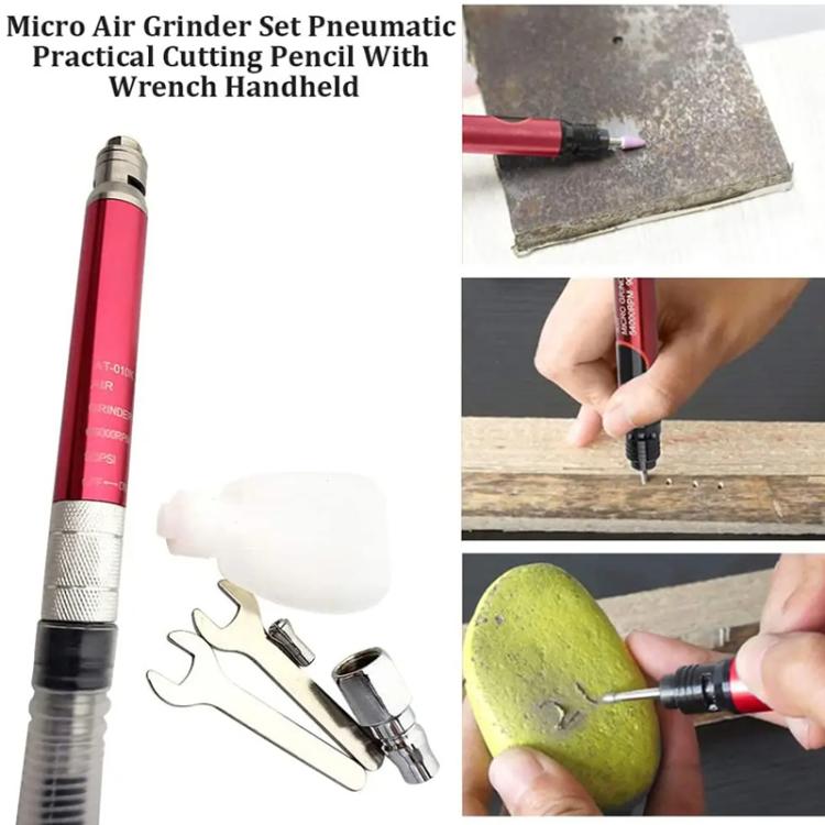 High-Speed Air Micro Die Grinder Kits Pneumatic Tool Small Engraving Pen Pneumatic Polishing Tools, 17 In 1