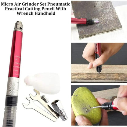 High-Speed Air Micro Die Grinder Kits Pneumatic Tool Small Engraving Pen Pneumatic Polishing Tools, 17 In 1