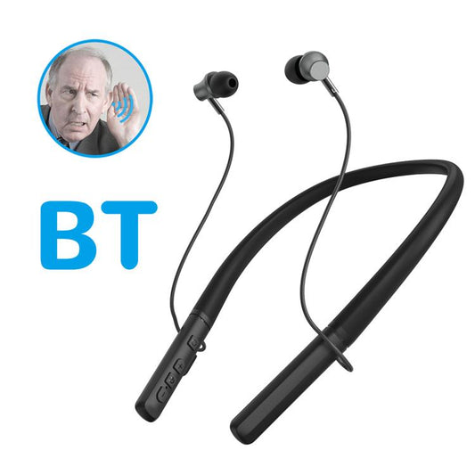 Neck-hanging 16-channel Bluetooth Hearing Aid Rechargeable Sound Amplifier for The Elderly, Bluetooth Hearing Aid