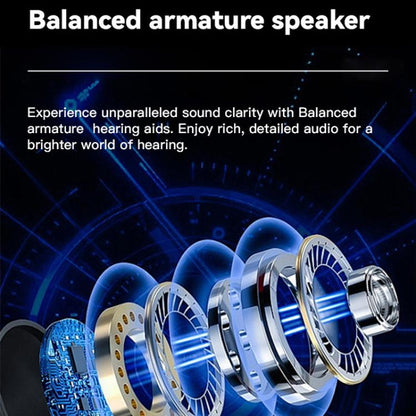 Neck-hanging 16-channel Bluetooth Hearing Aid Rechargeable Sound Amplifier for The Elderly, Bluetooth Hearing Aid