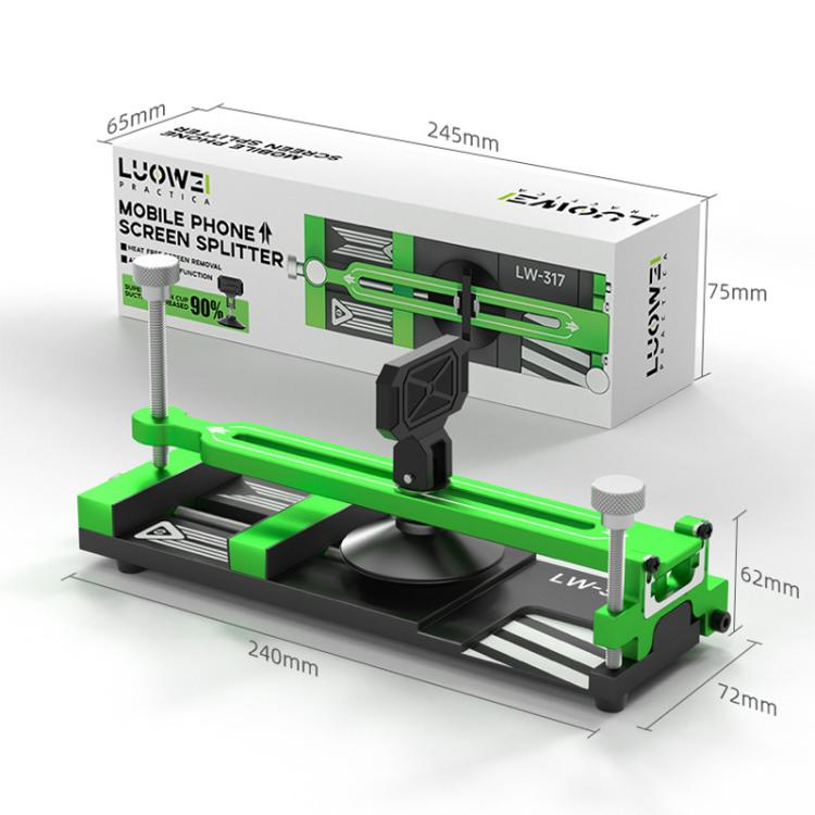 مجموعة إصلاح الشاشة بدون حرارة، فصل، إزالة كوب الشفط، تركيب كاميرا الشاشة، تركيب LW-317