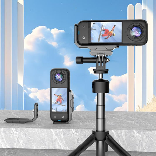 لـ Insta360 X4 / X3 HEPAIL AC56 حامل معدني مغناطيسي عمودي أفقي، AC56