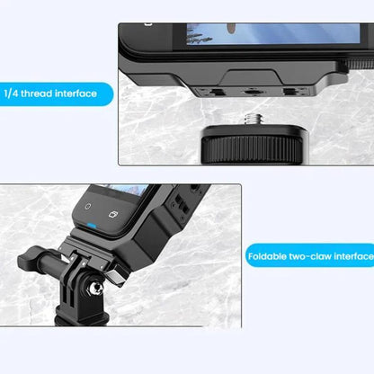 لـ Insta360 X4 / X3 HEPAIL AC56 حامل معدني مغناطيسي عمودي أفقي، AC56