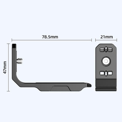 لـ Insta360 X4 / X3 HEPAIL AC56 حامل معدني مغناطيسي عمودي أفقي، AC56